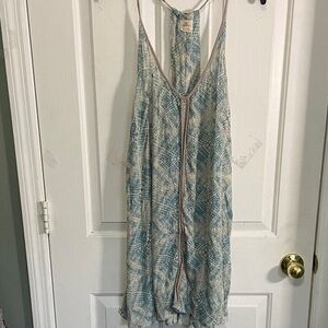 O'Neill Blue and Cream Textured Fabric